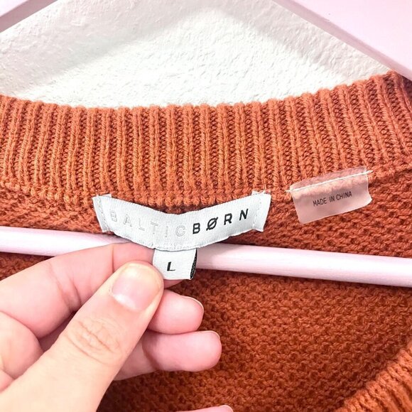 Baltic Born Maddock Knit Top Rust Thermal Size L - Picture 3 of 6